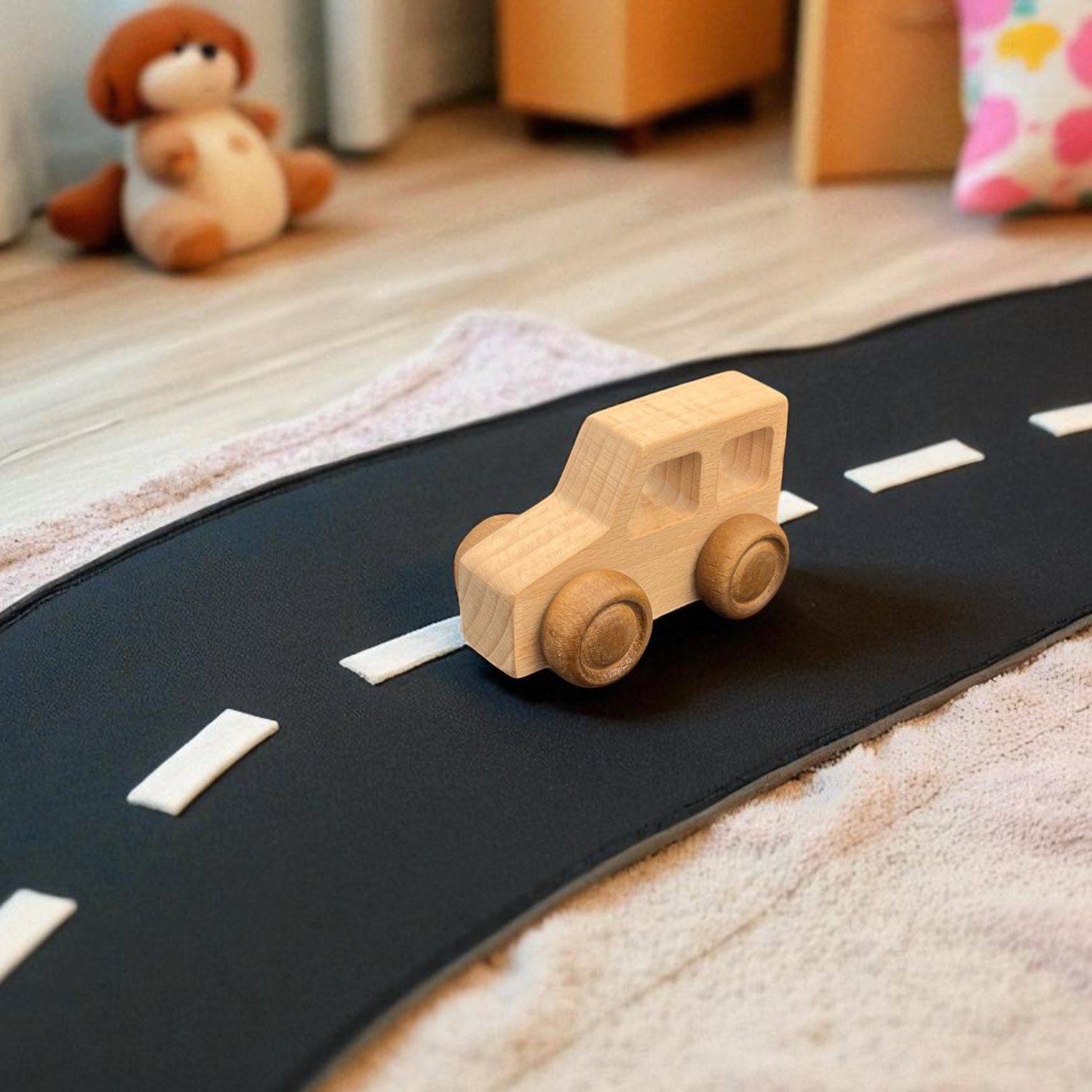 Kidocoo Wooden Toy Car Set