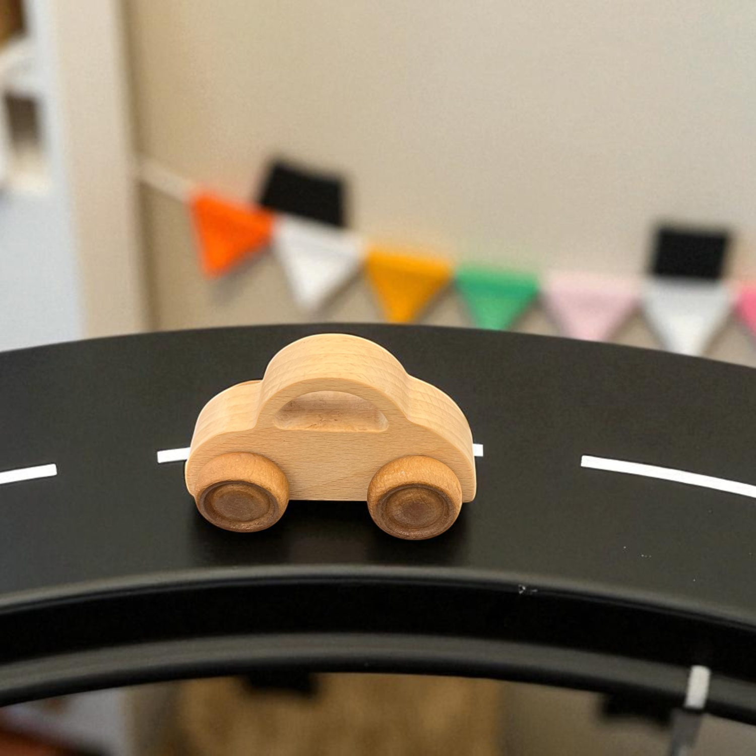 Wooden Bus & Car Set