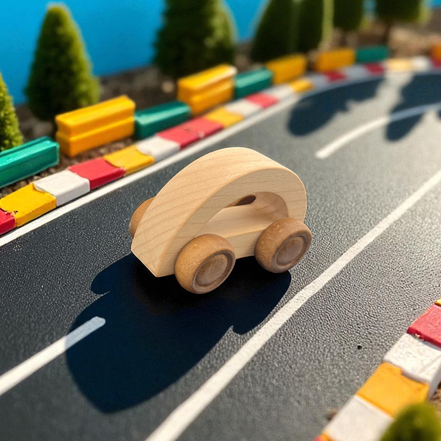 Kidocoo Wooden Toy Car Set