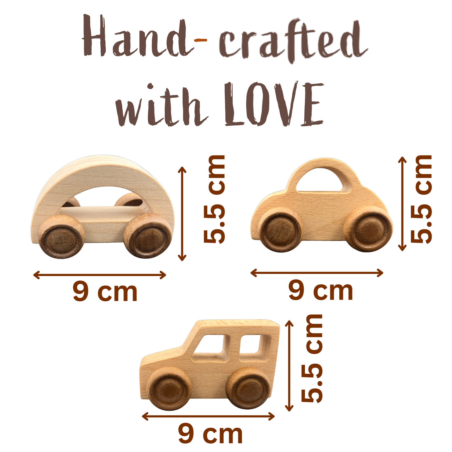 Kidocoo Wooden Toy Car Set